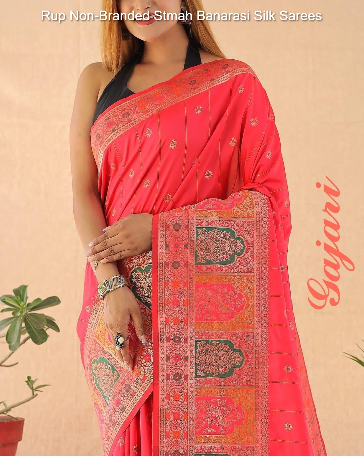 Rup Non-Branded Stmah Banarasi Silk Sarees