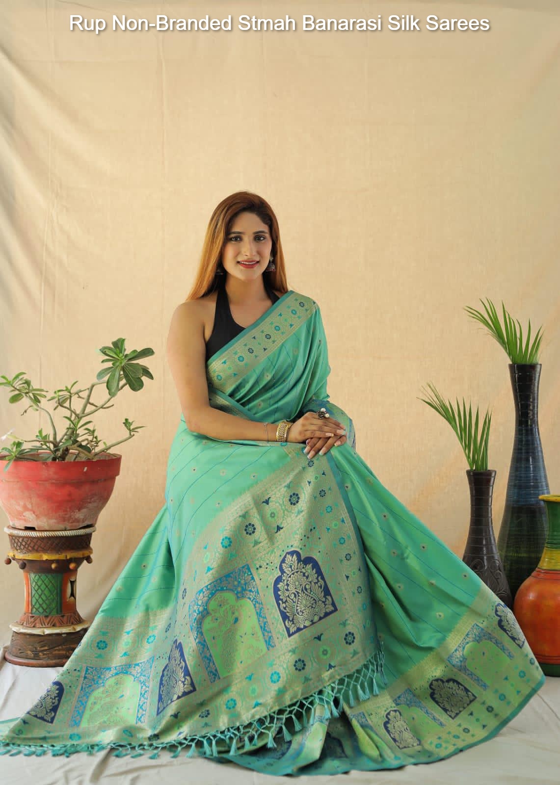 Rup Non-Branded Stmah Banarasi Silk Sarees