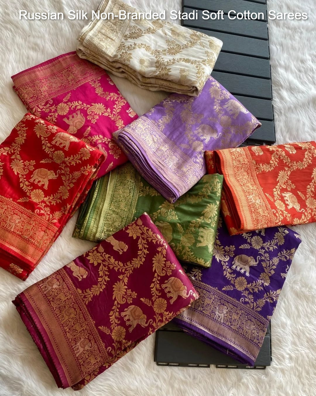 Russian Silk Non-Branded Stadi Soft Cotton Sarees