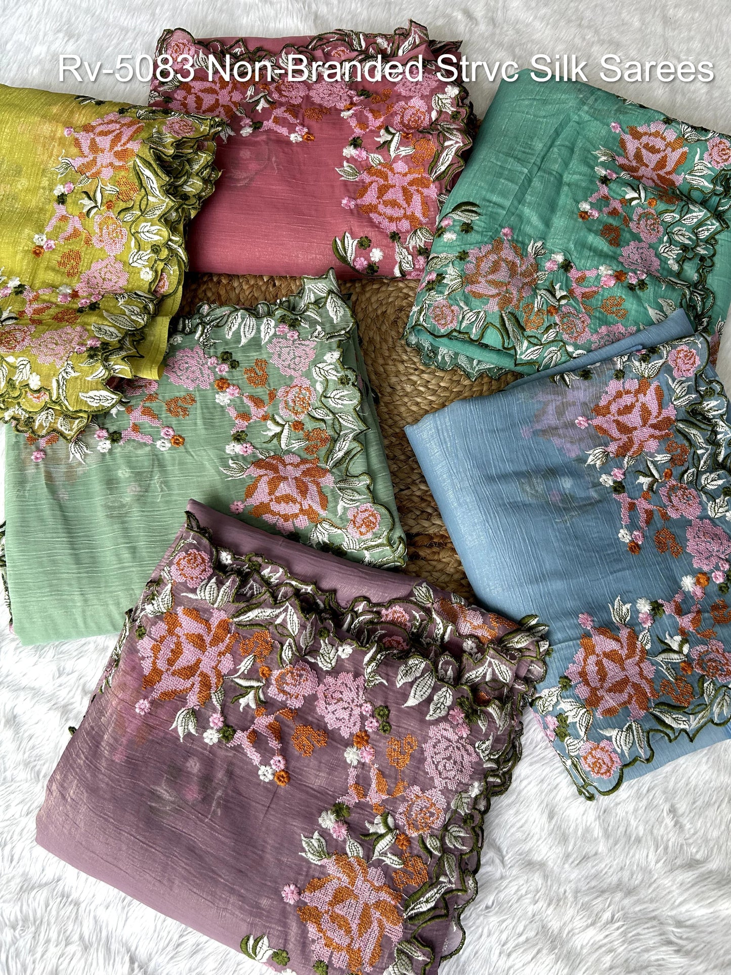 Rv-5083 Non-Branded Strvc Silk Sarees