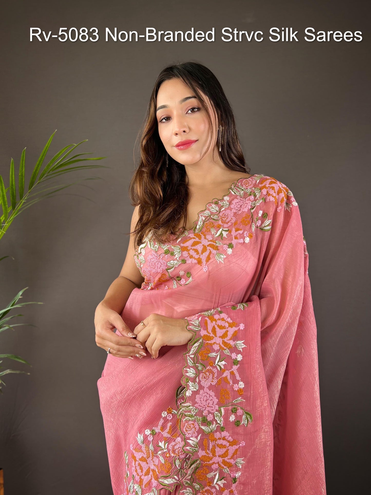 Rv-5083 Non-Branded Strvc Silk Sarees