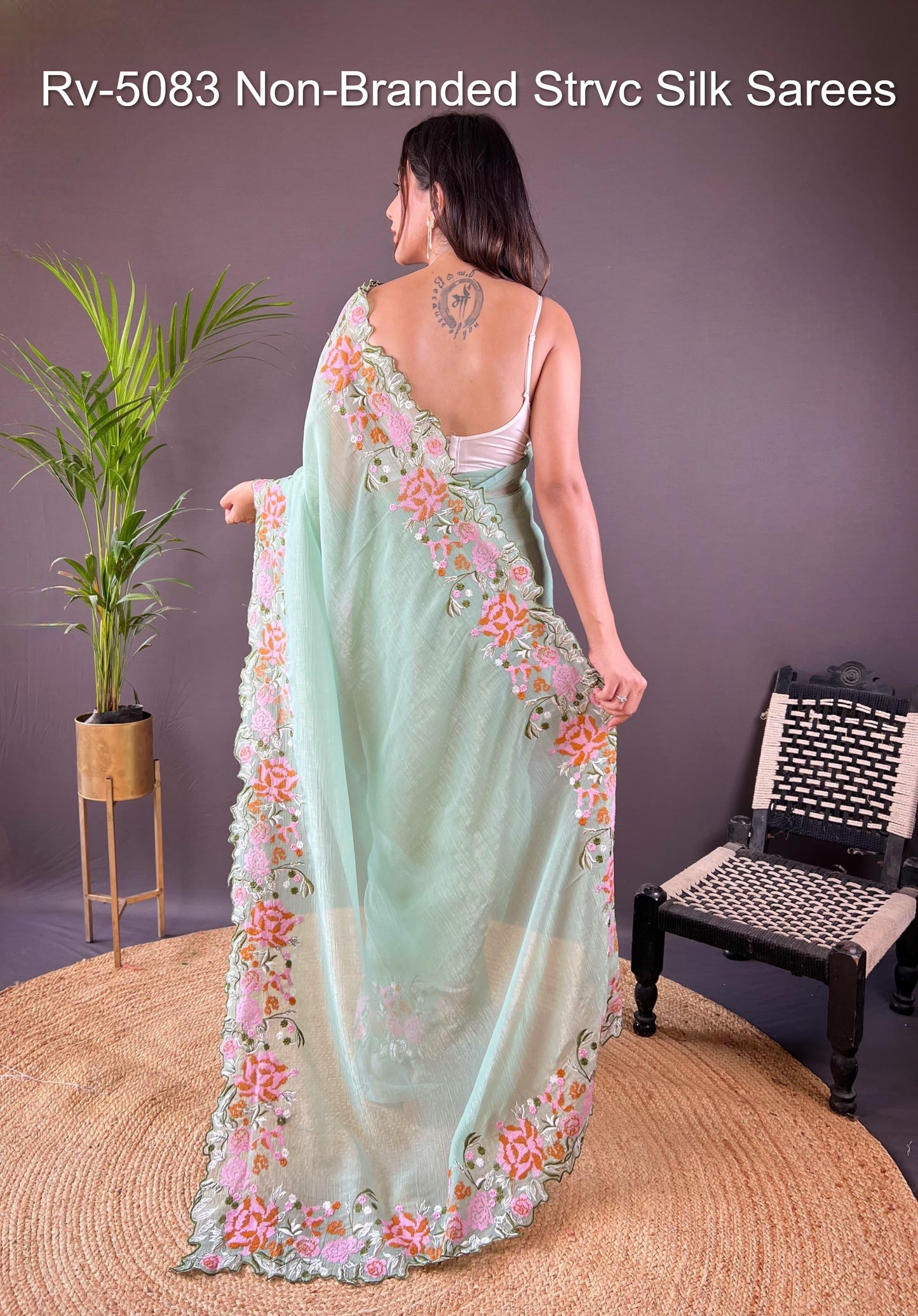 Rv-5083 Non-Branded Strvc Silk Sarees