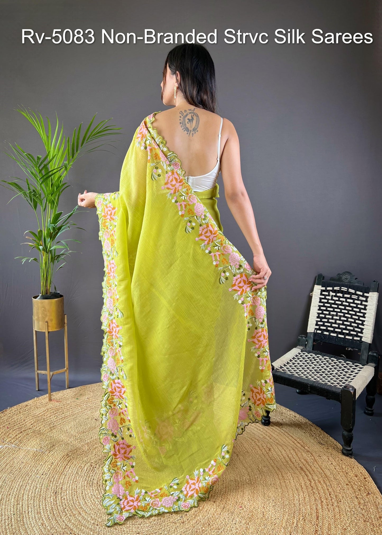 Rv-5083 Non-Branded Strvc Silk Sarees