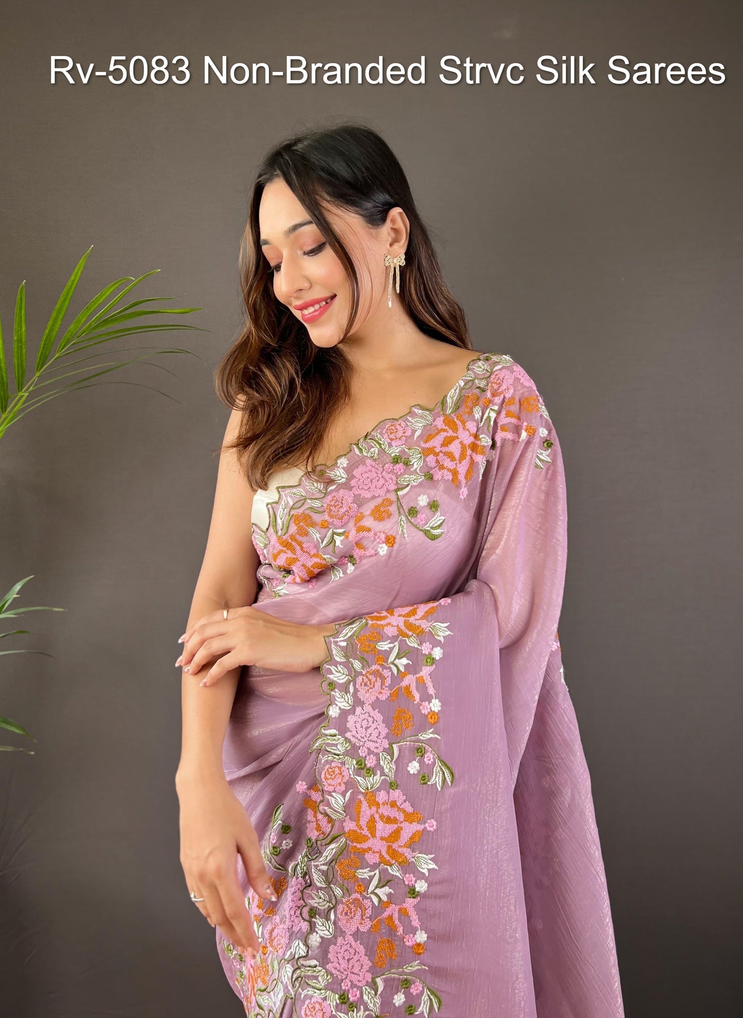 Rv-5083 Non-Branded Strvc Silk Sarees