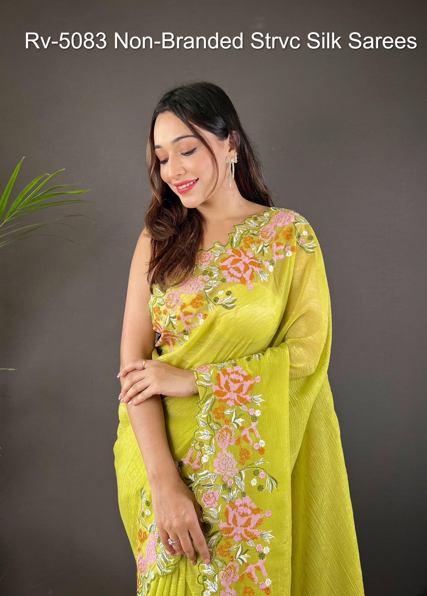 Rv-5083 Non-Branded Strvc Silk Sarees