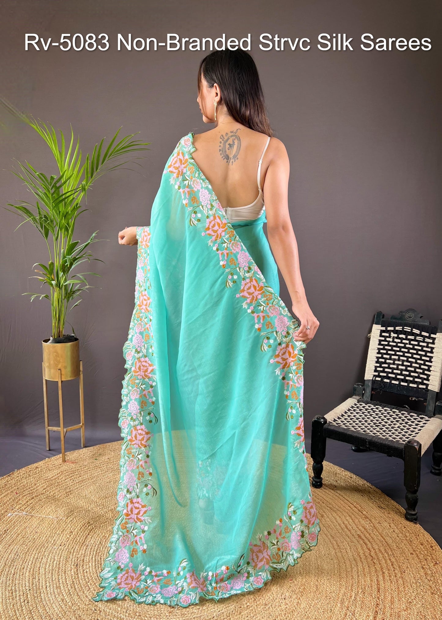 Rv-5083 Non-Branded Strvc Silk Sarees