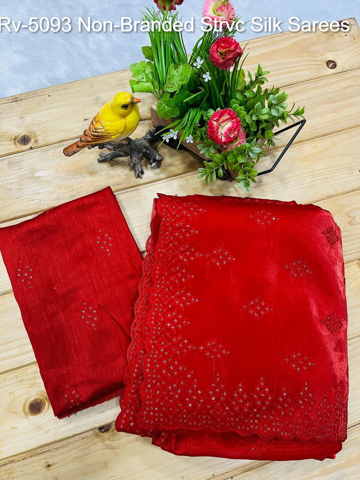 Rv-5093 Non-Branded Strvc Silk Sarees