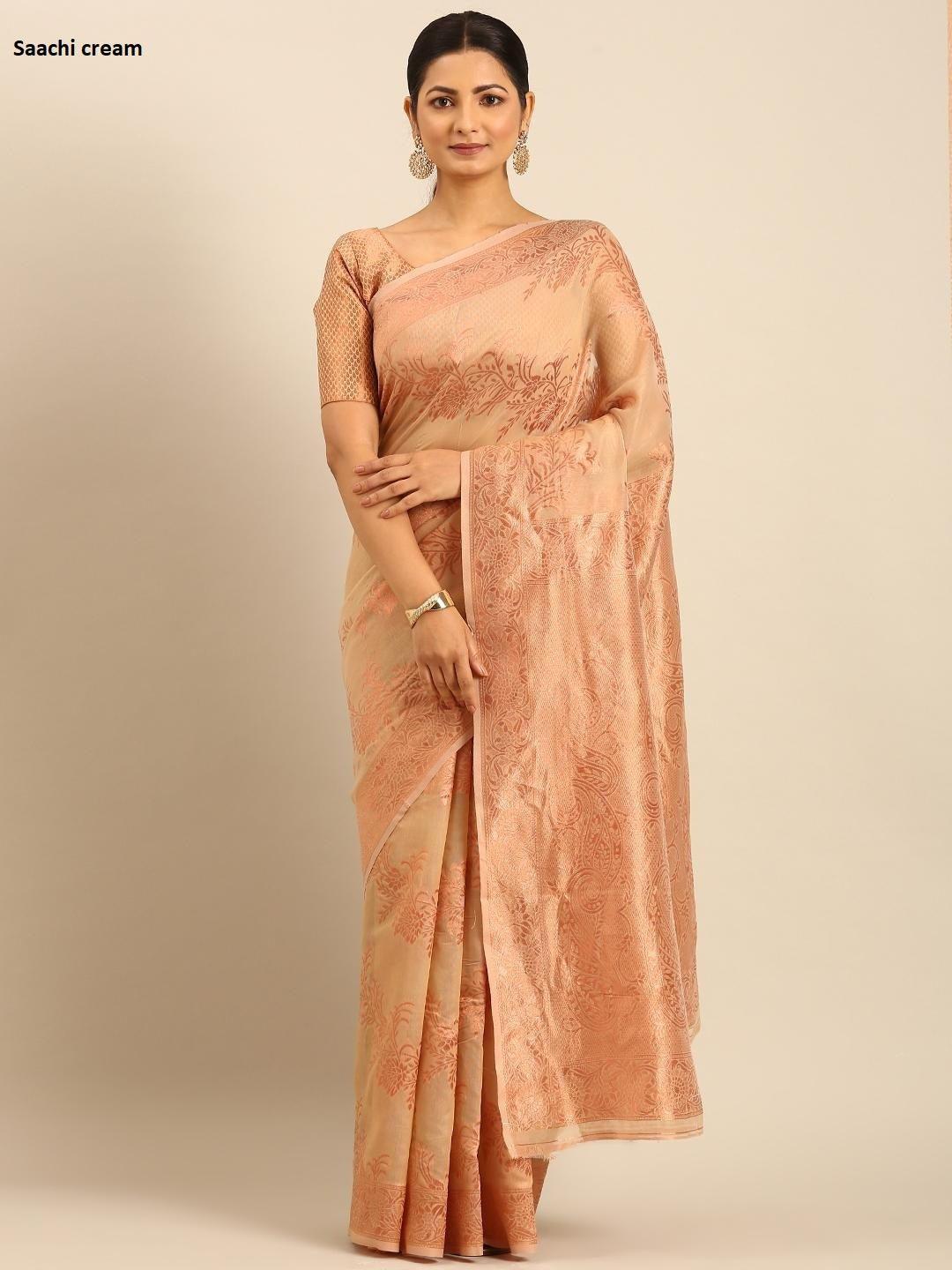 Saachi Cream Bunawat Sarees
