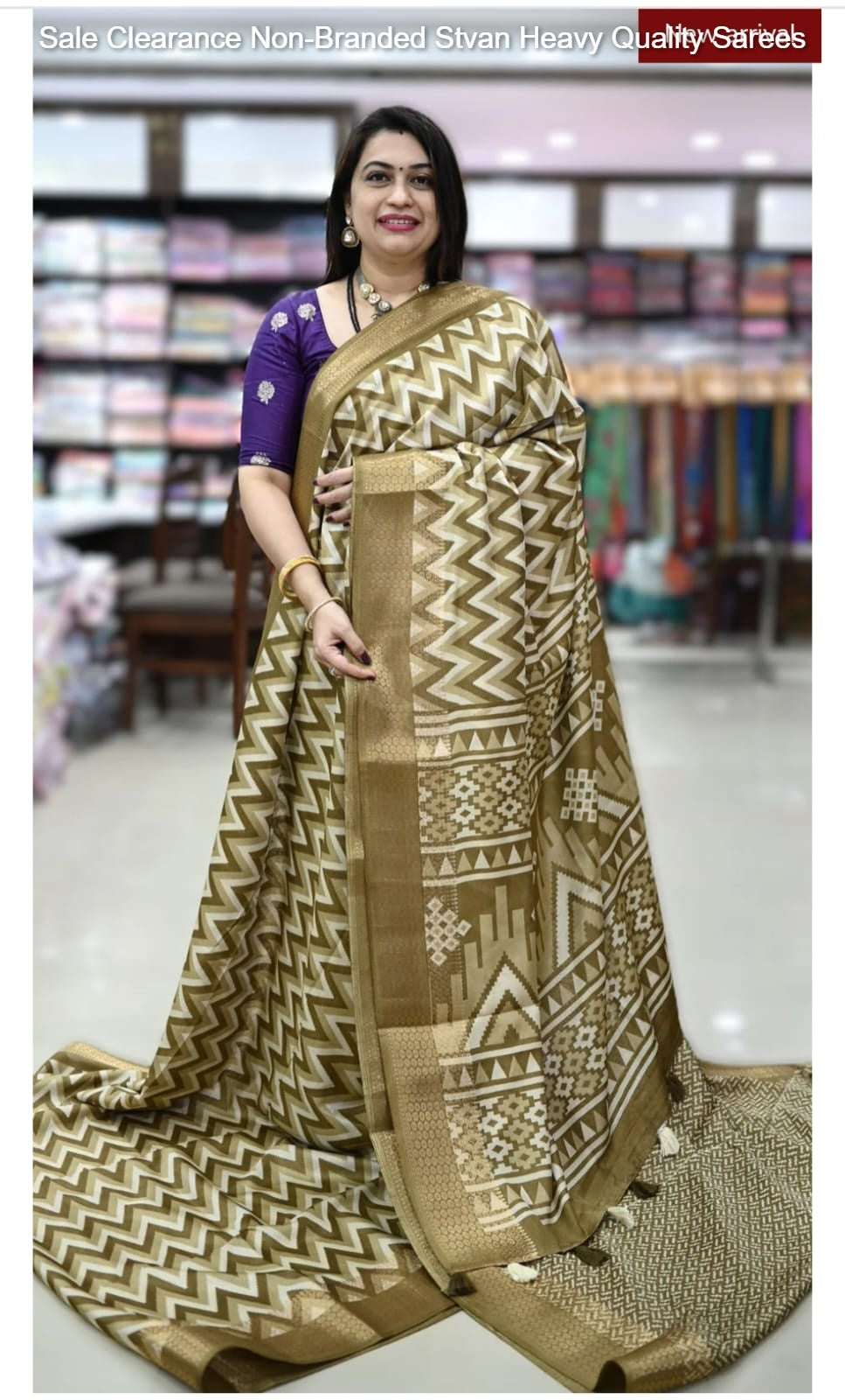 Sale Clearance Non-Branded Stvan Heavy Quality Sarees