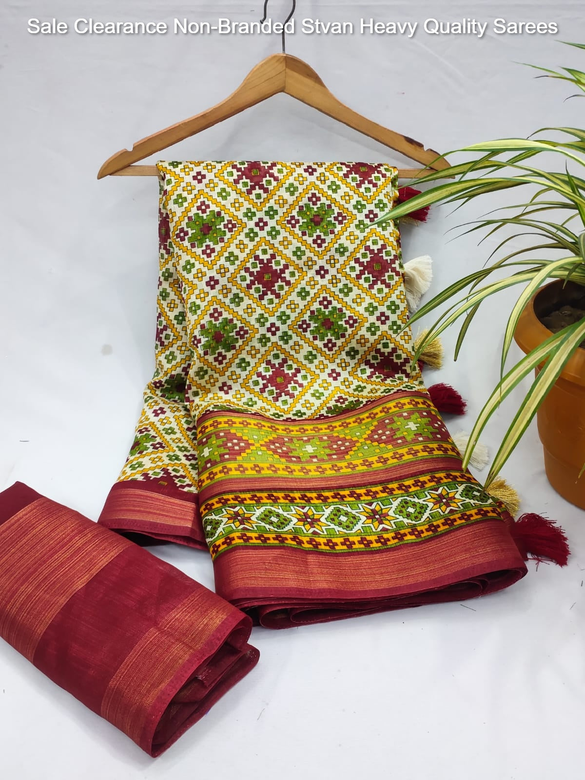 Sale Clearance Non-Branded Stvan Heavy Quality Sarees