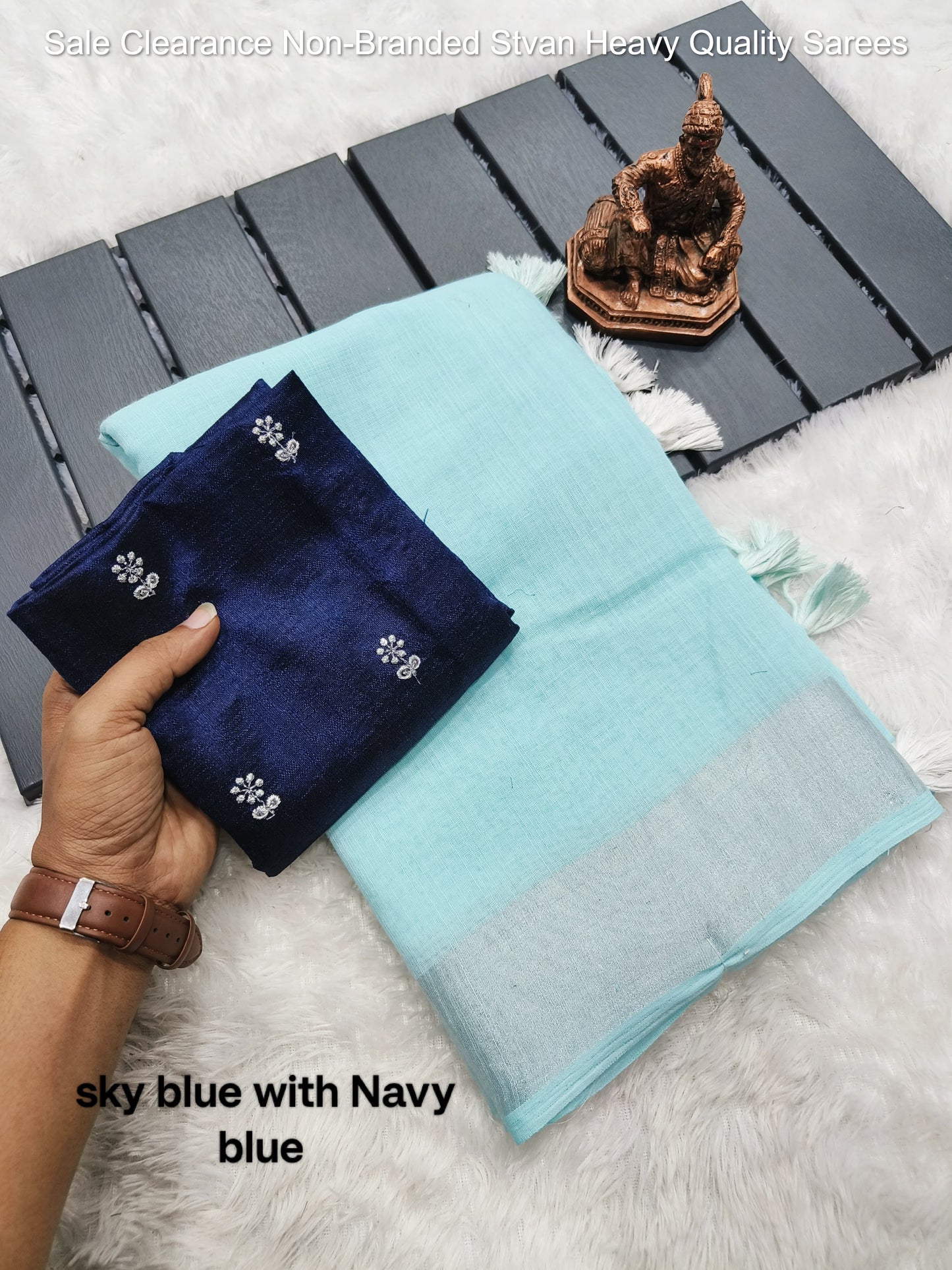 Sale Clearance Non-Branded Stvan Heavy Quality Sarees