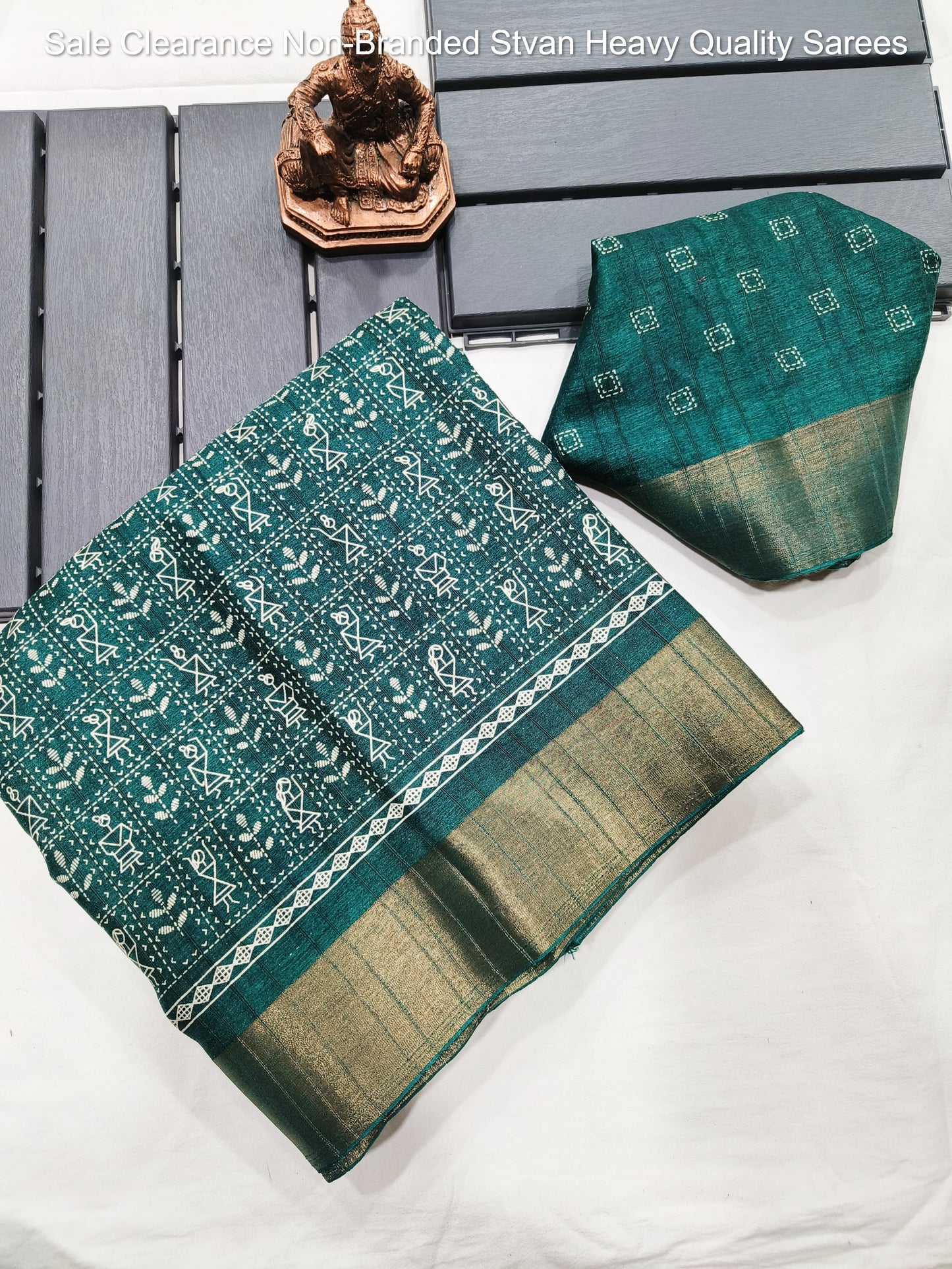 Sale Clearance Non-Branded Stvan Heavy Quality Sarees