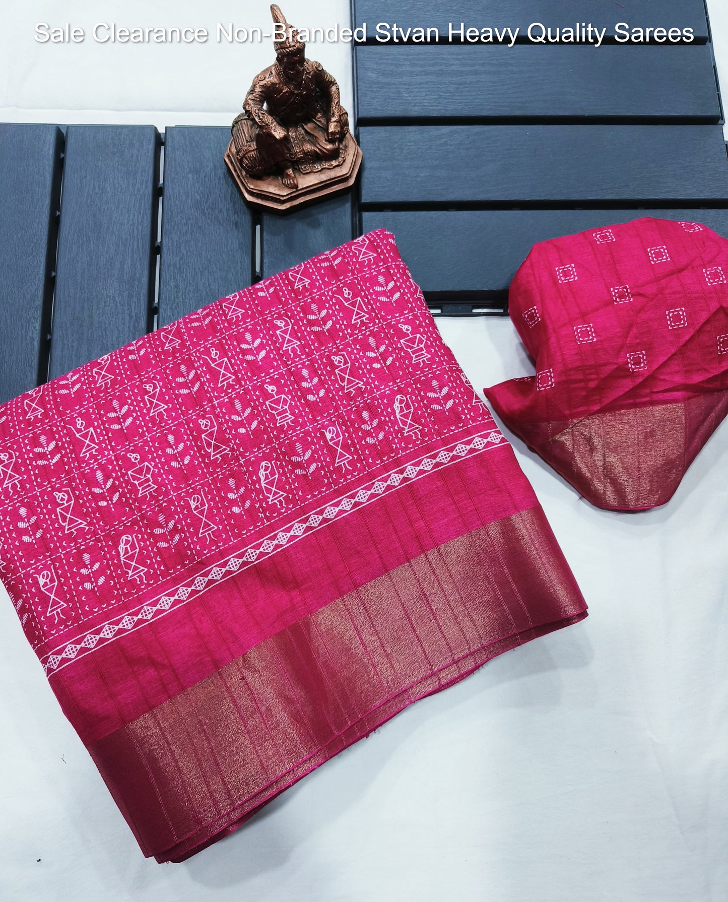 Sale Clearance Non-Branded Stvan Heavy Quality Sarees