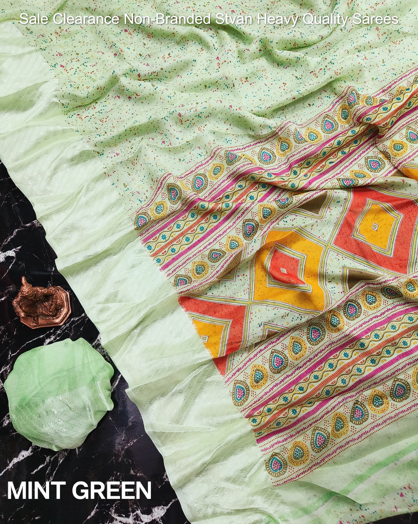 Sale Clearance Non-Branded Stvan Heavy Quality Sarees