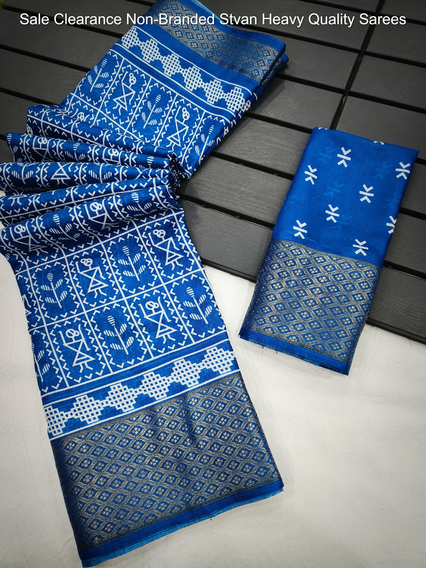 Sale Clearance Non-Branded Stvan Heavy Quality Sarees