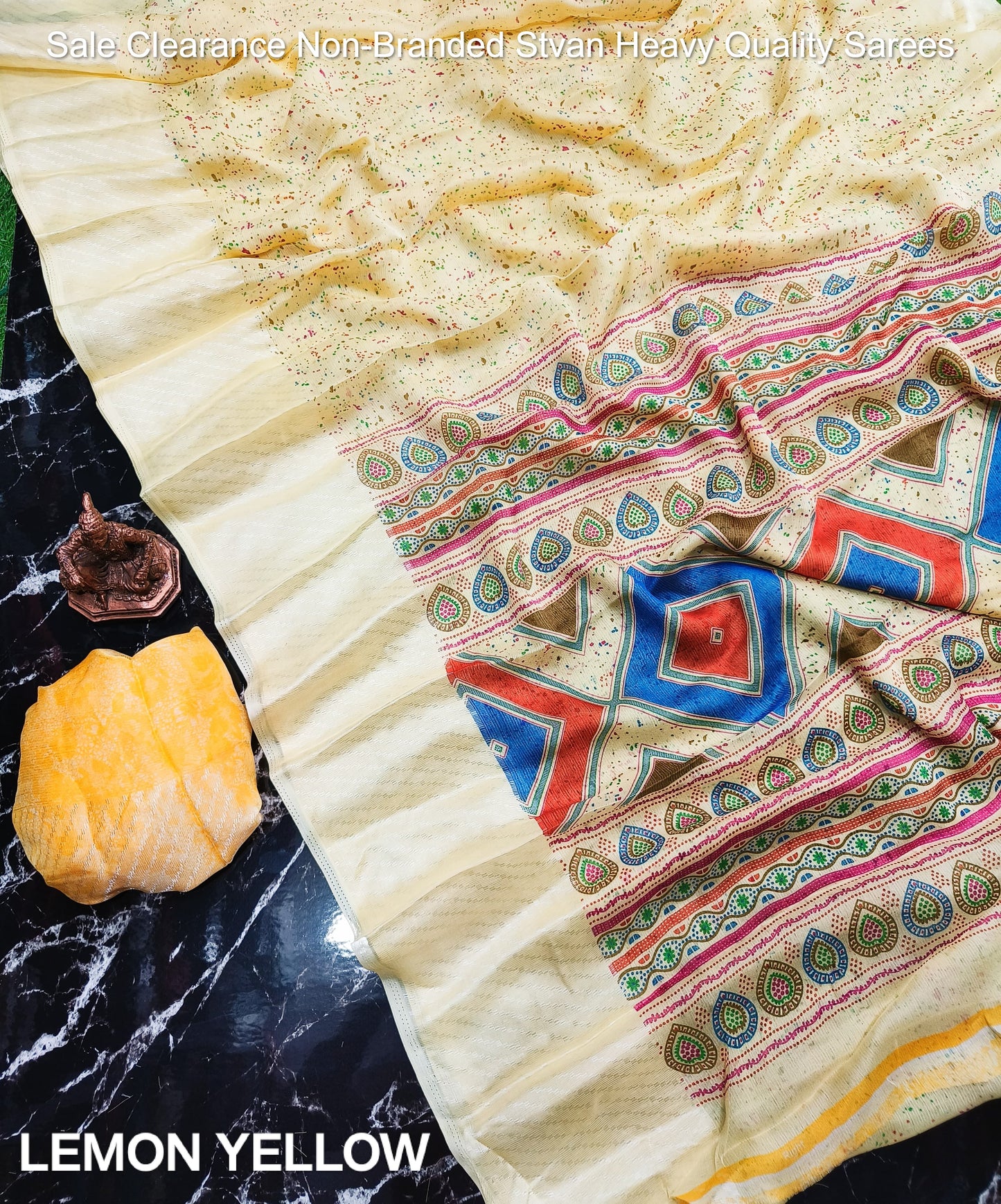 Sale Clearance Non-Branded Stvan Heavy Quality Sarees