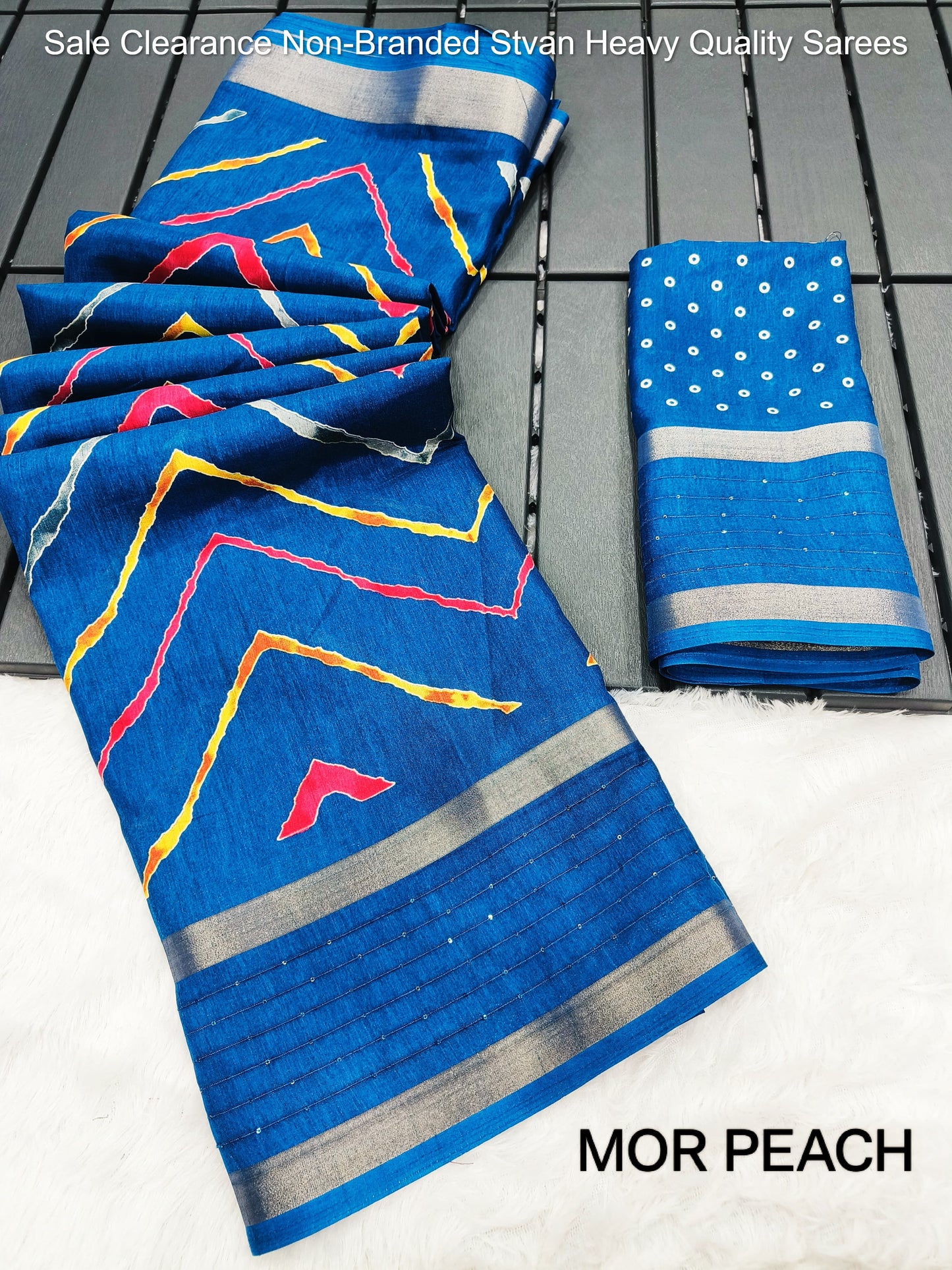 Sale Clearance Non-Branded Stvan Heavy Quality Sarees