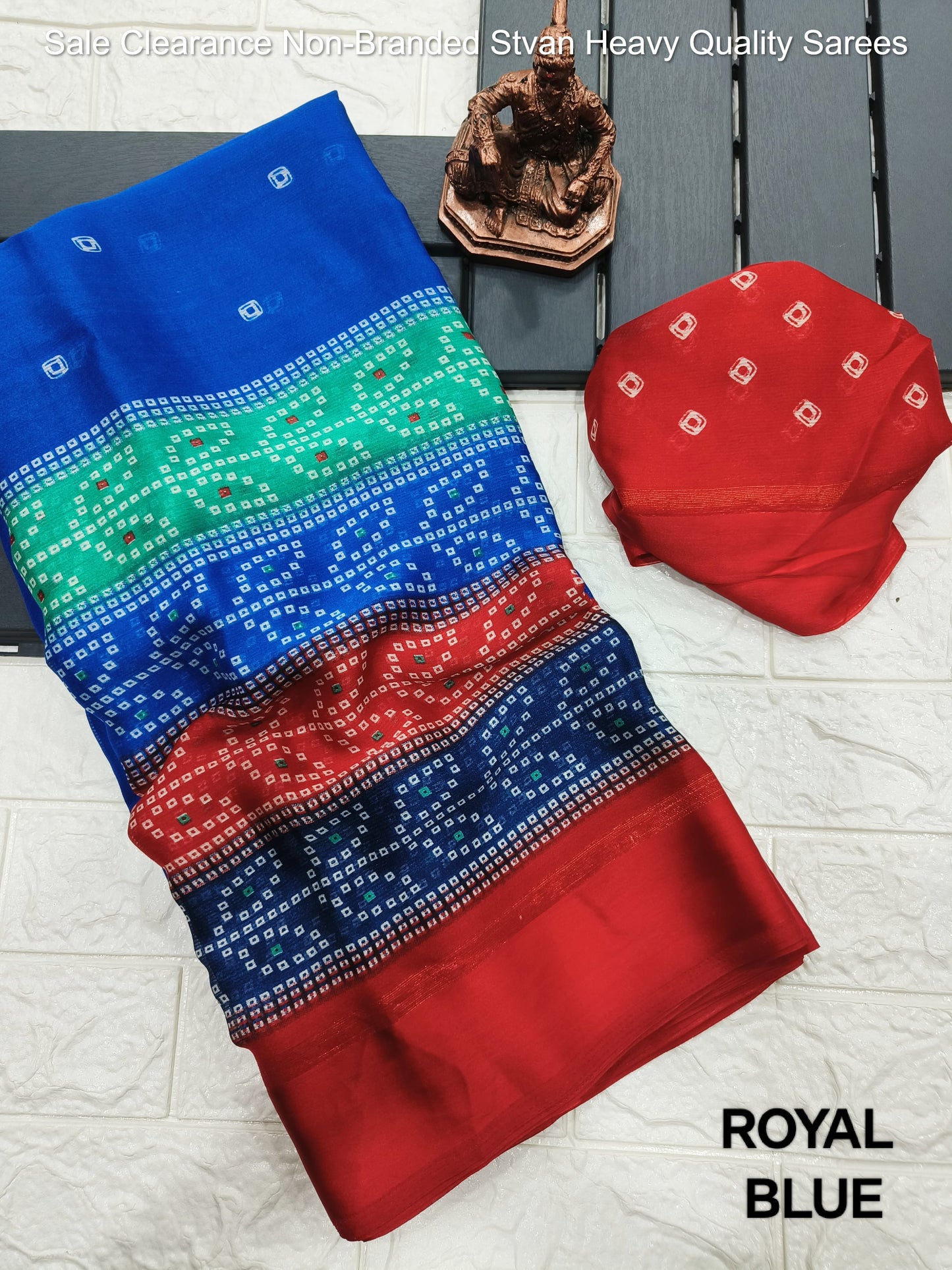 Sale Clearance Non-Branded Stvan Heavy Quality Sarees