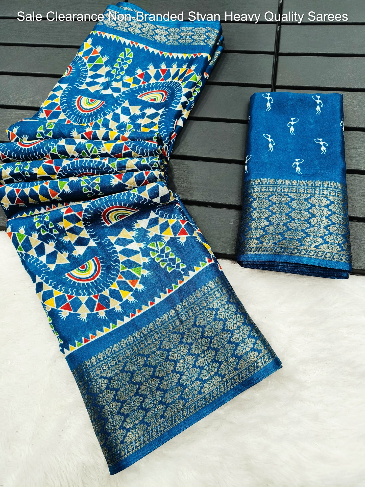 Sale Clearance Non-Branded Stvan Heavy Quality Sarees