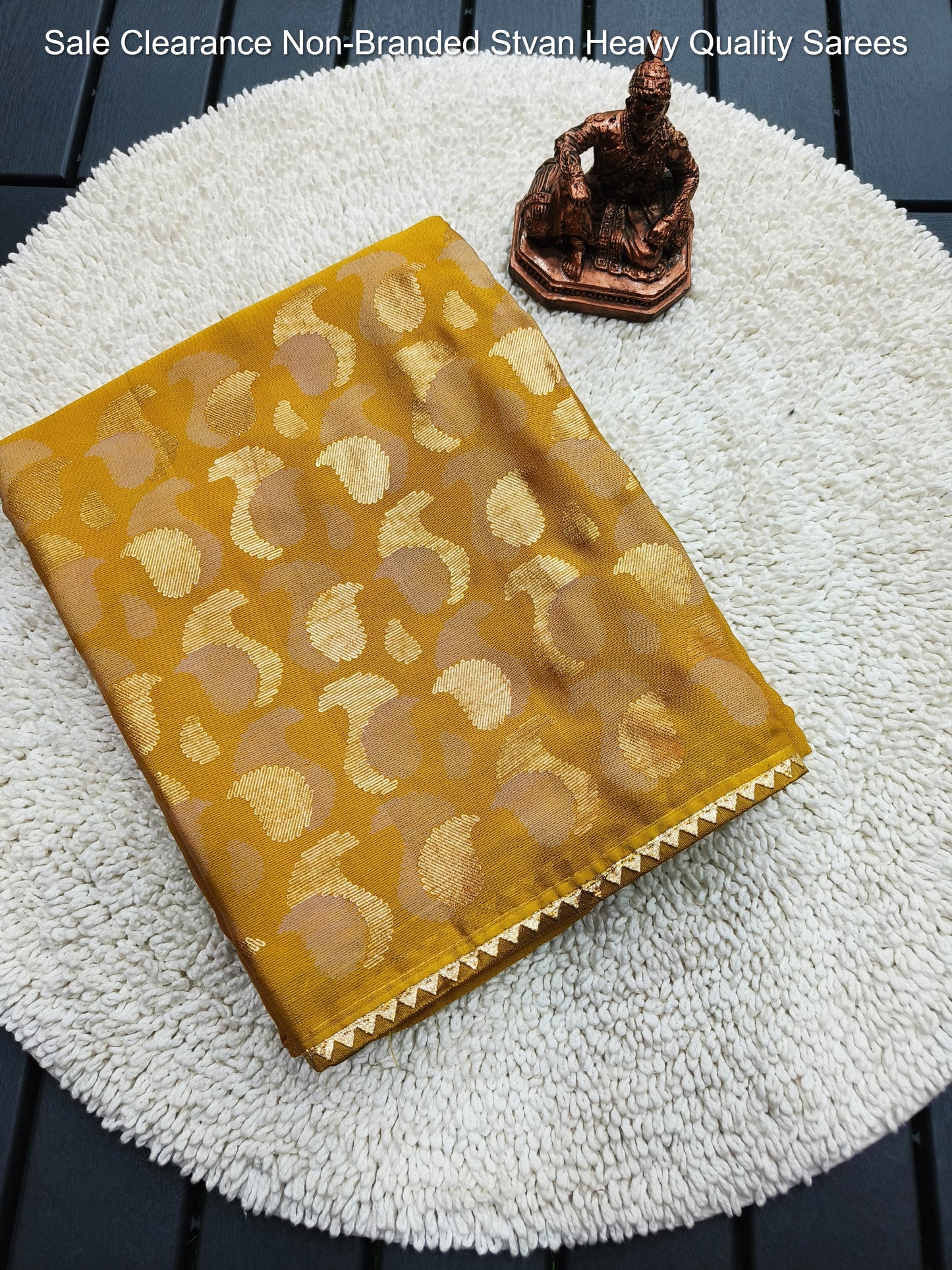 Sale Clearance Non-Branded Stvan Heavy Quality Sarees