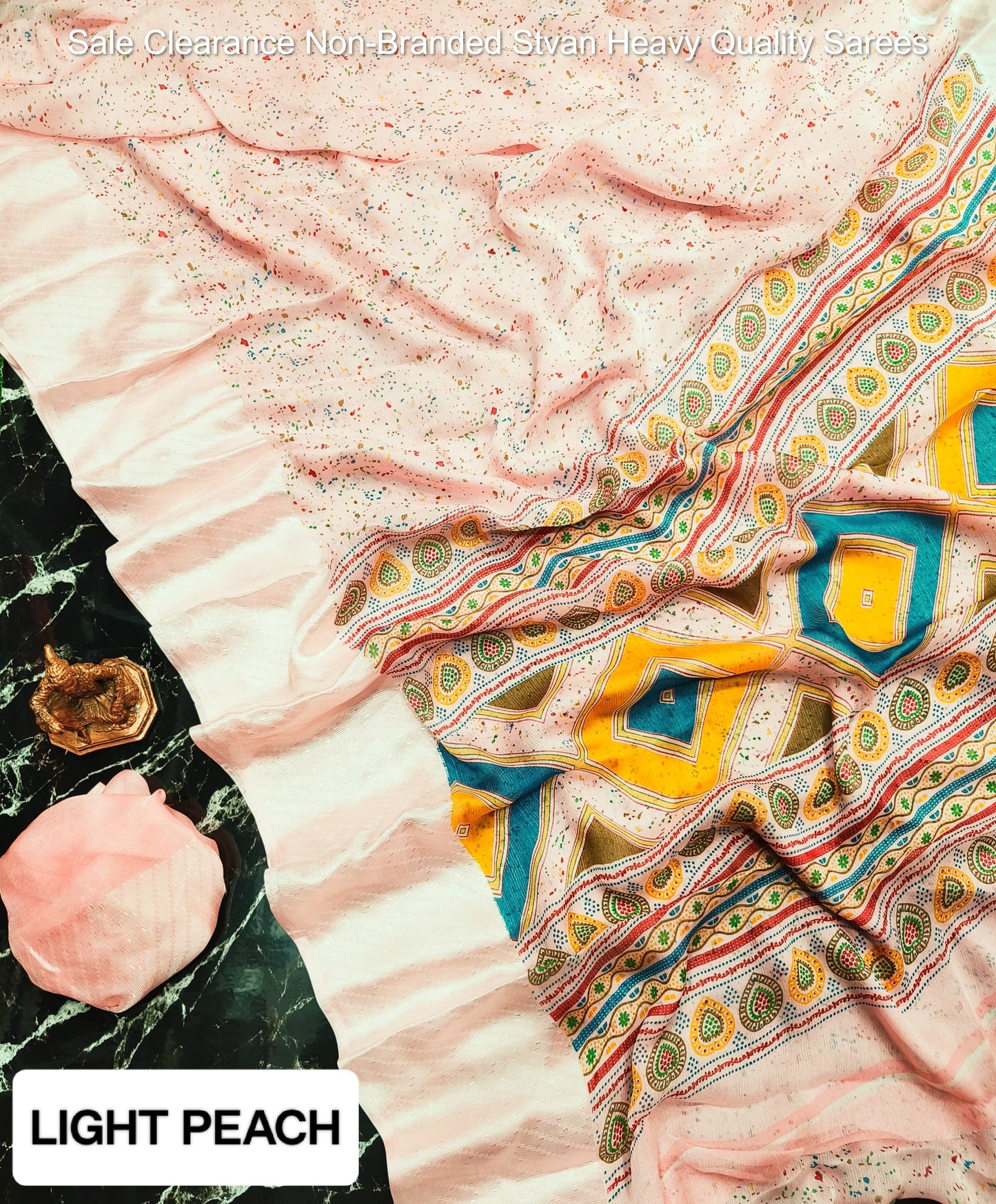 Sale Clearance Non-Branded Stvan Heavy Quality Sarees