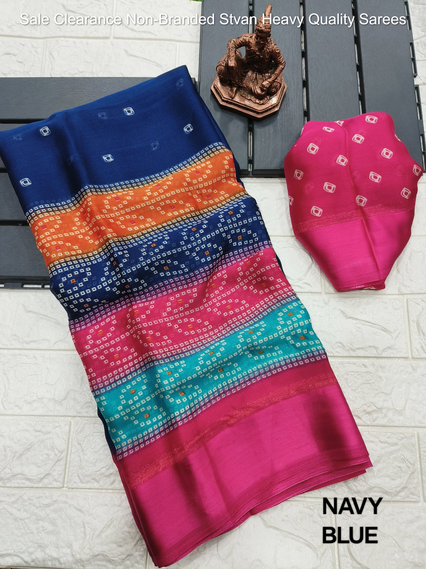 Sale Clearance Non-Branded Stvan Heavy Quality Sarees