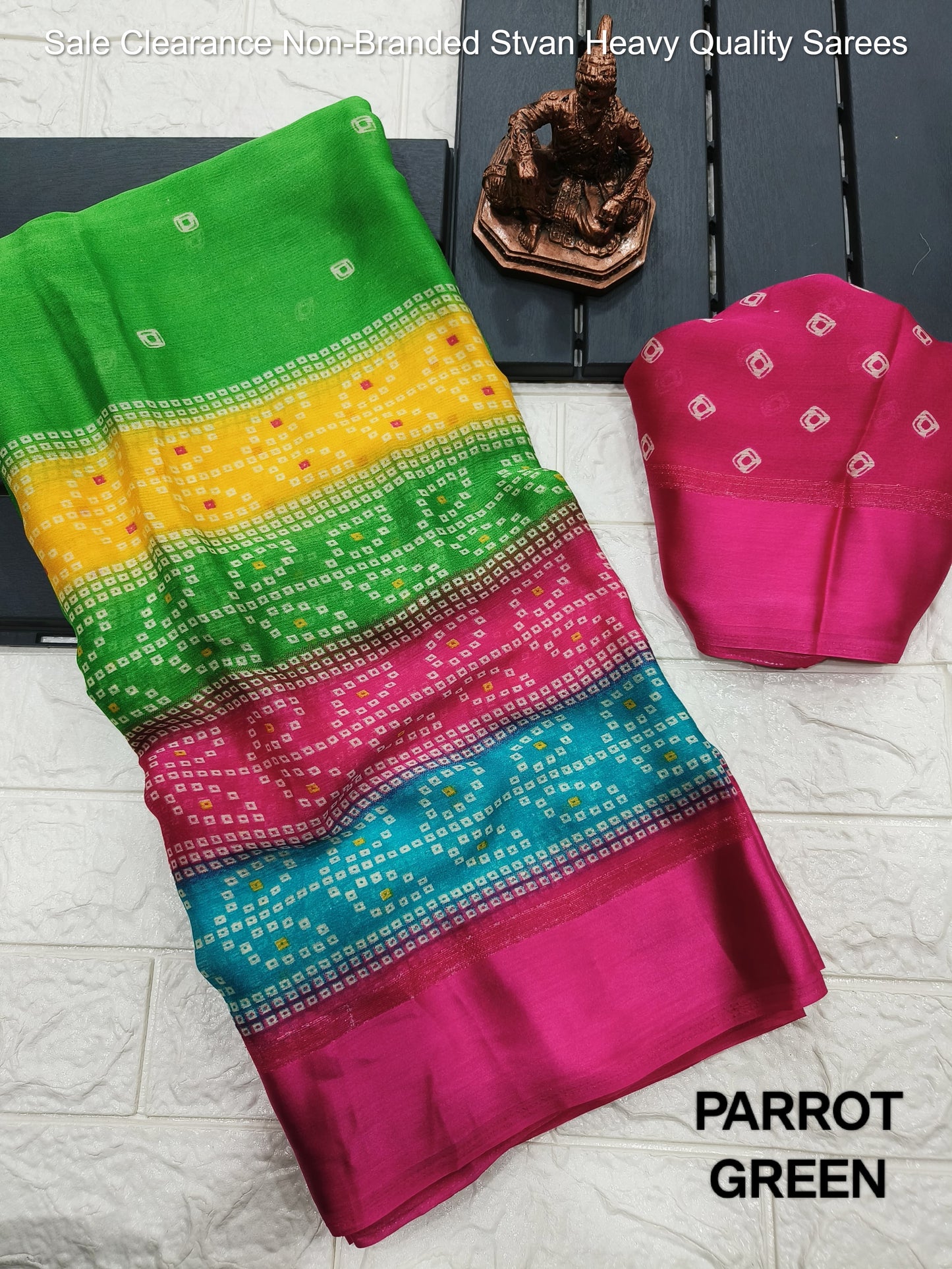 Sale Clearance Non-Branded Stvan Heavy Quality Sarees