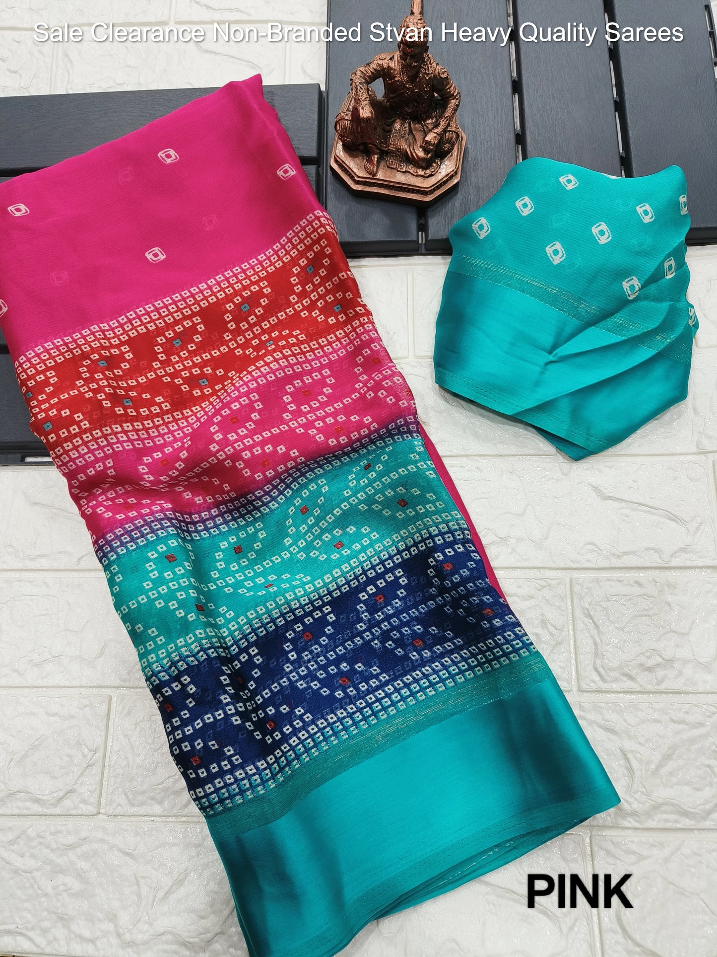 Sale Clearance Non-Branded Stvan Heavy Quality Sarees