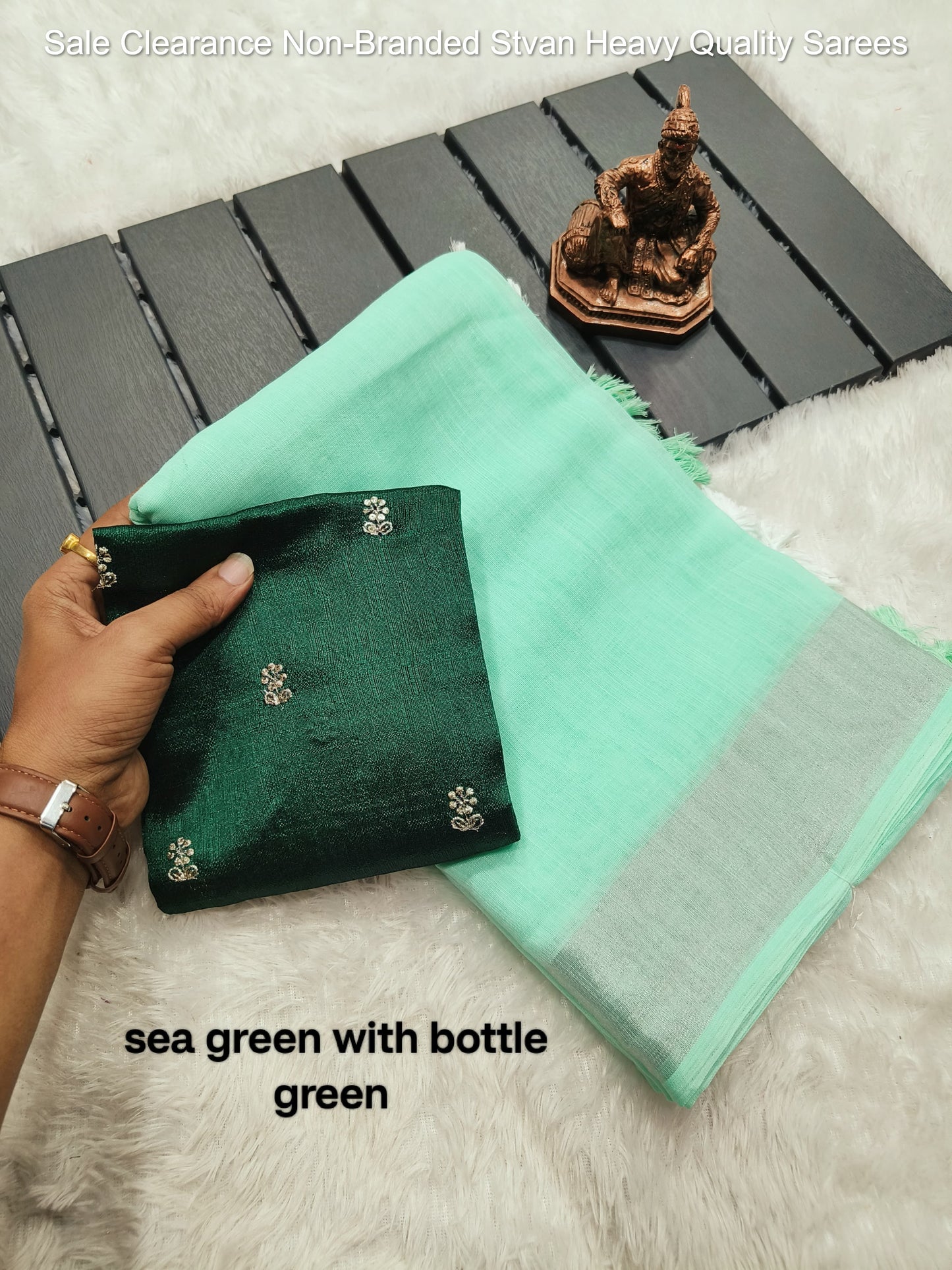 Sale Clearance Non-Branded Stvan Heavy Quality Sarees