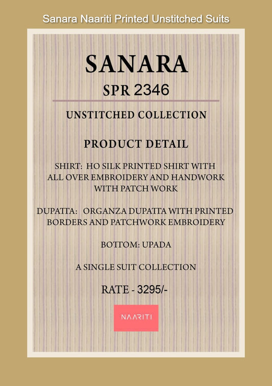 Sanara Naariti Printed Unstitched Suits