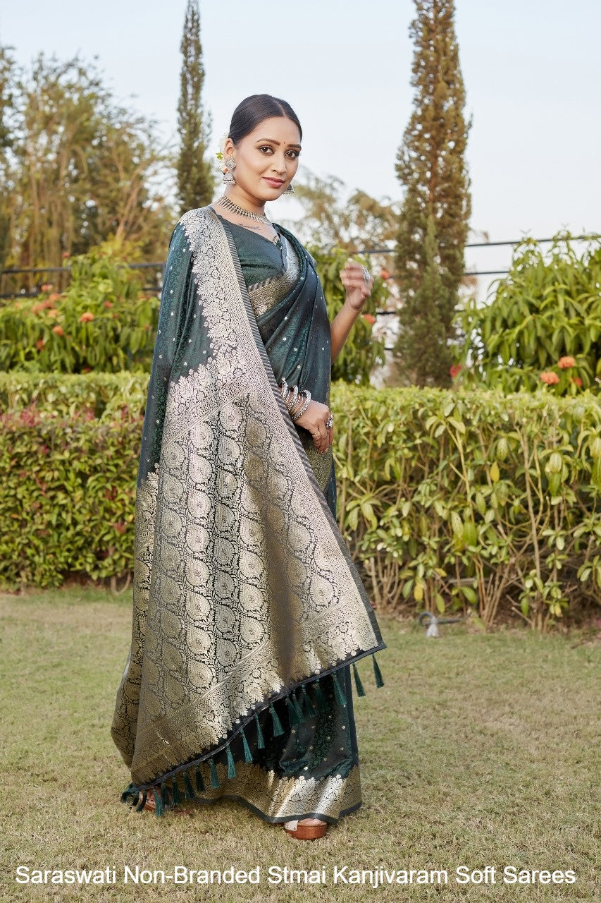 Saraswati Non-Branded Stmai Kanjivaram Soft Sarees