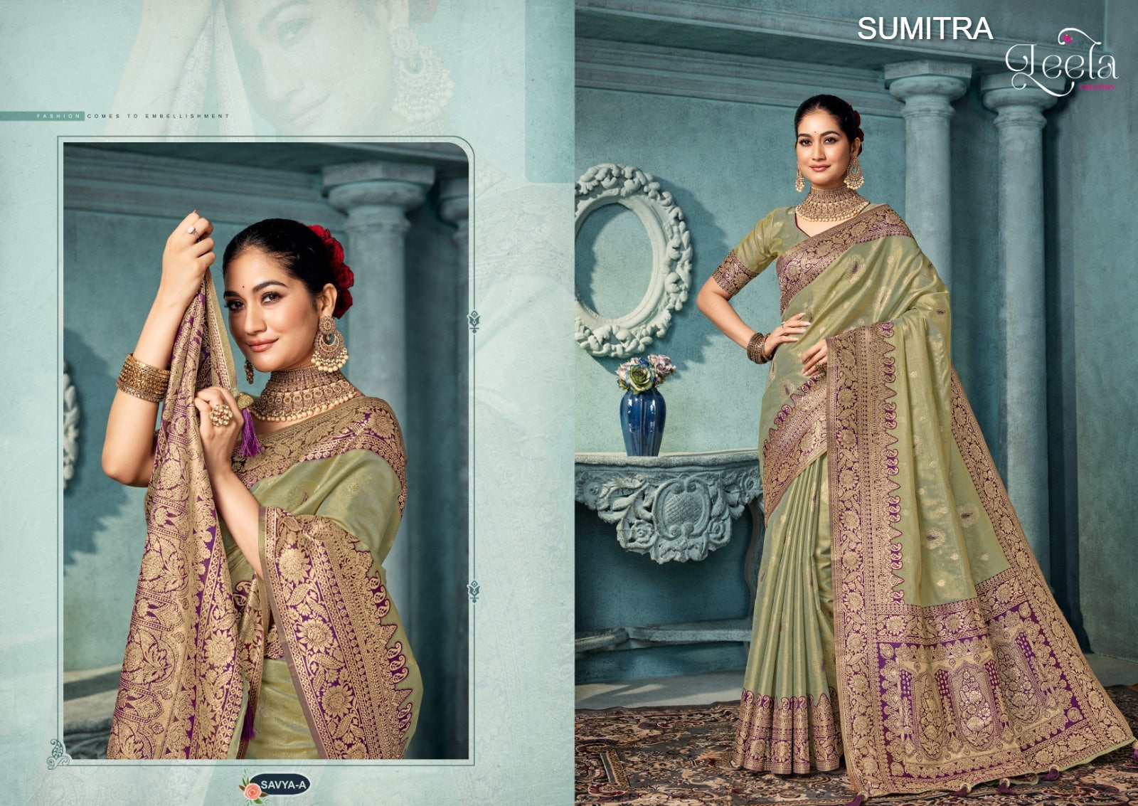 Savya-A Leela Sumitra Dyed Sarees
