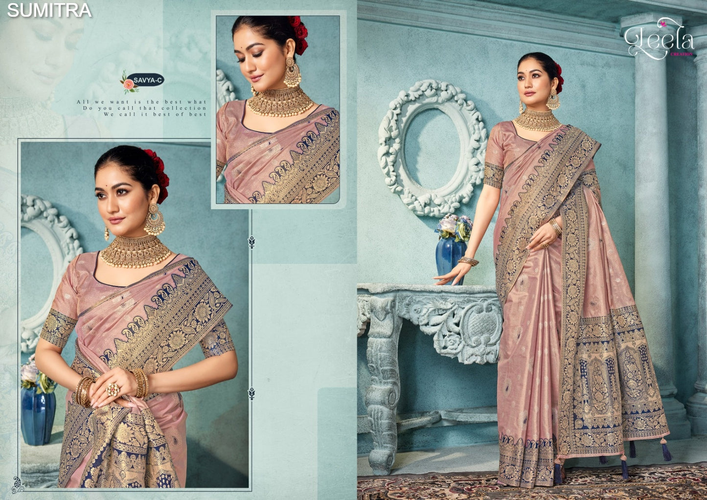Savya-C Leela Sumitra Dyed Sarees