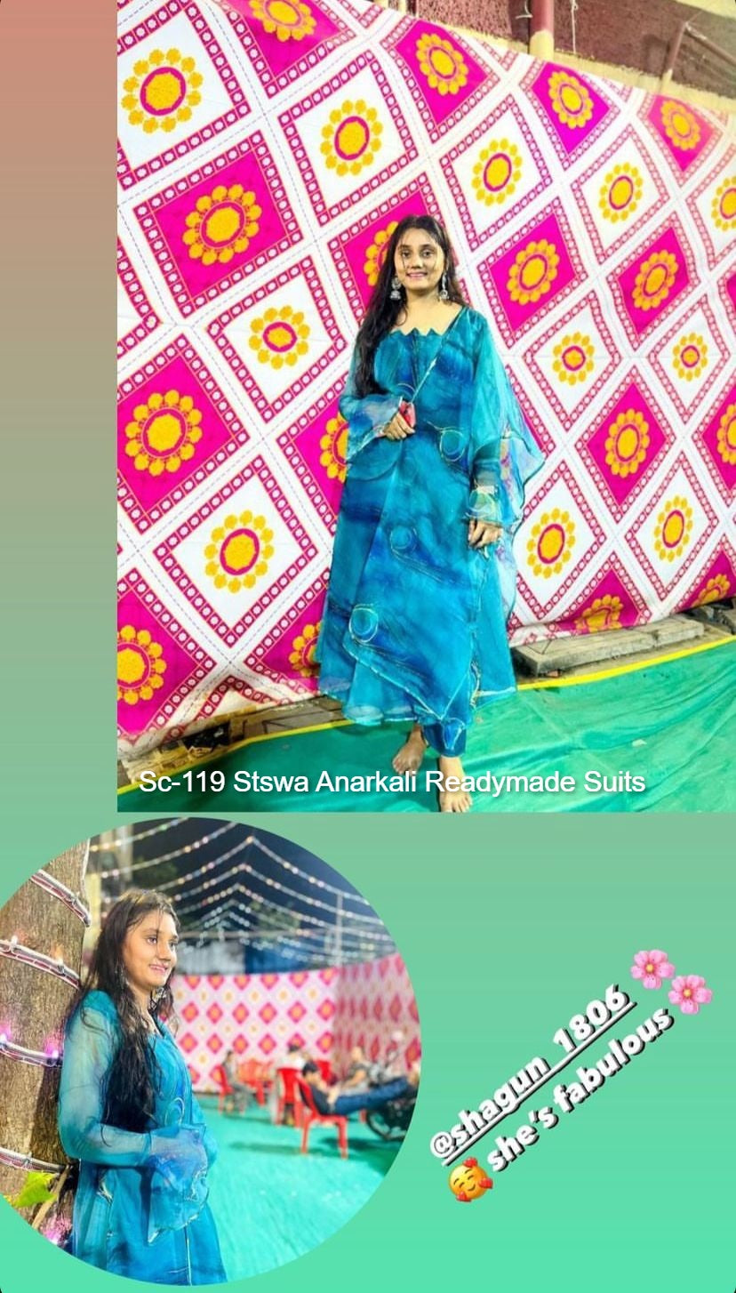 Sc-119 Stswa Anarkali Readymade Suits