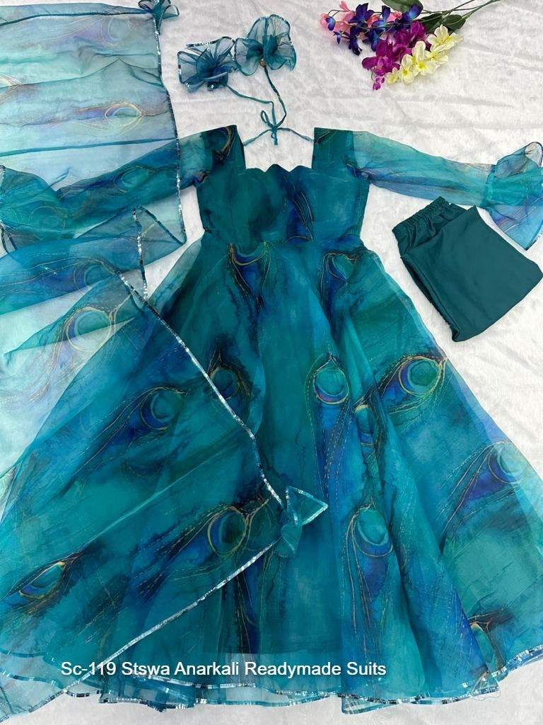 Sc-119 Stswa Anarkali Readymade Suits