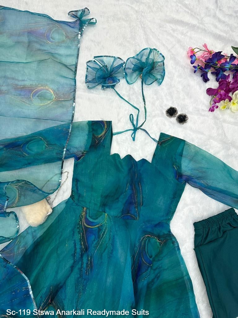 Sc-119 Stswa Anarkali Readymade Suits