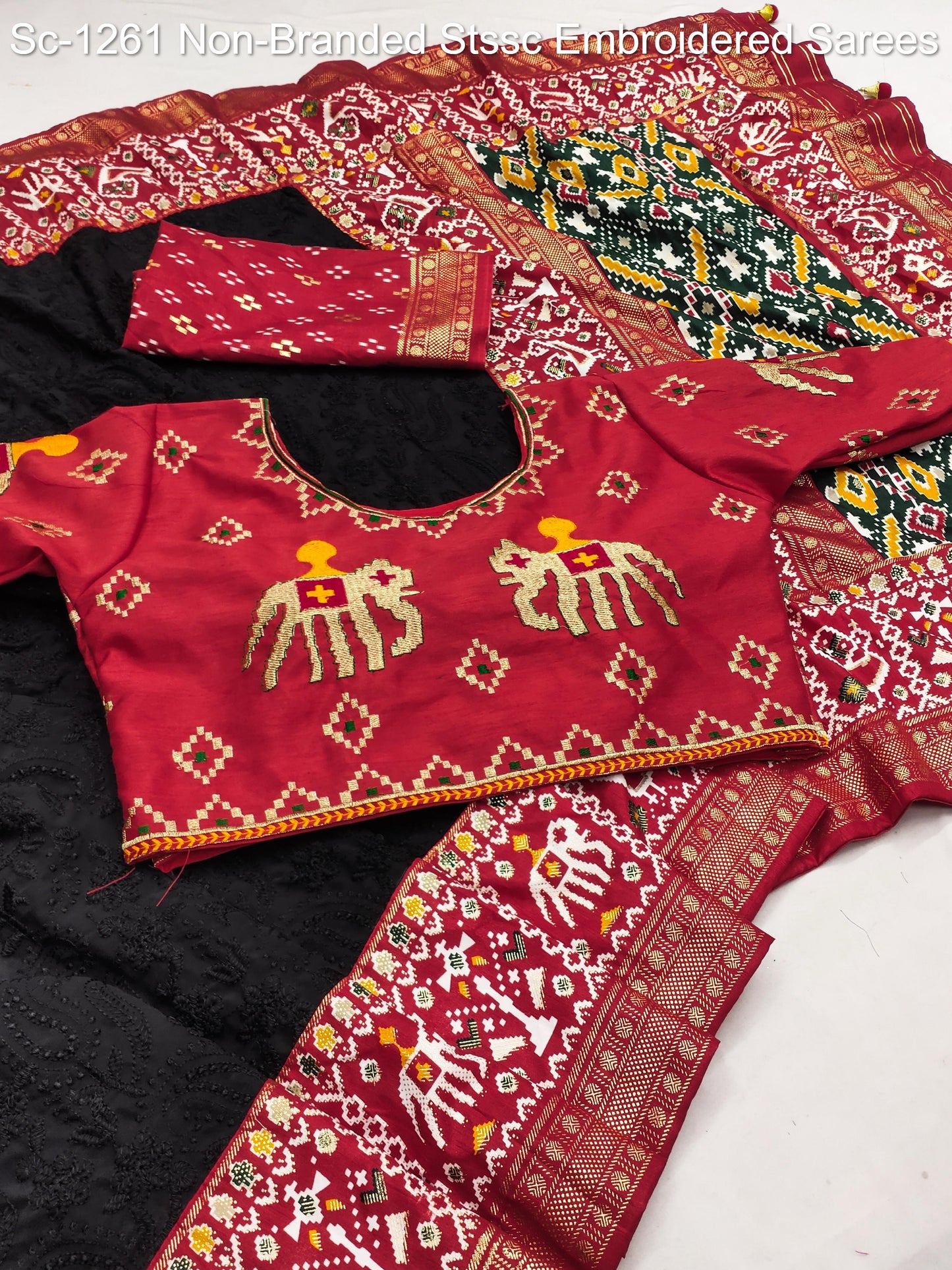 Sc-1261 Non-Branded Stssc Embroidered Sarees