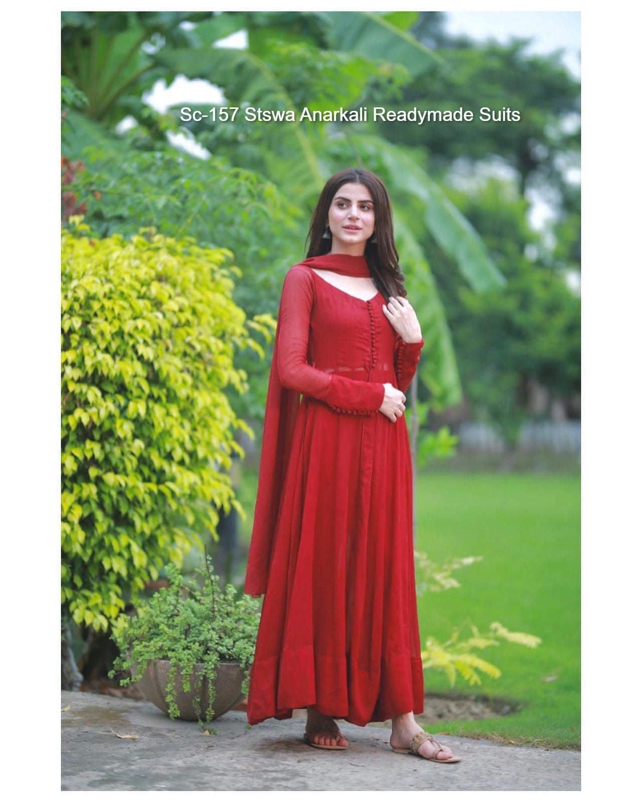 Sc-157 Stswa Anarkali Readymade Suits
