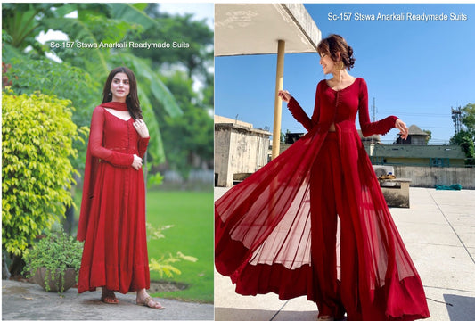 Sc-157 Stswa Anarkali Readymade Suits