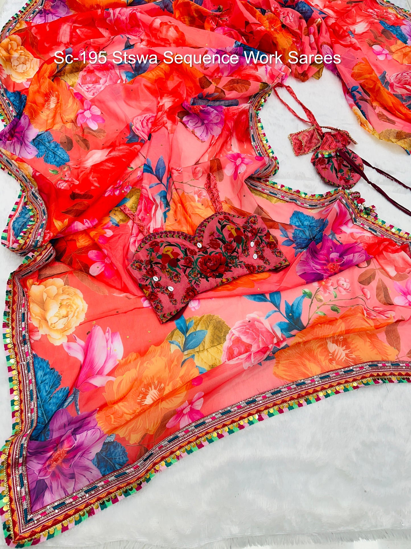 Sc-195 Stswa Sequence Work Sarees