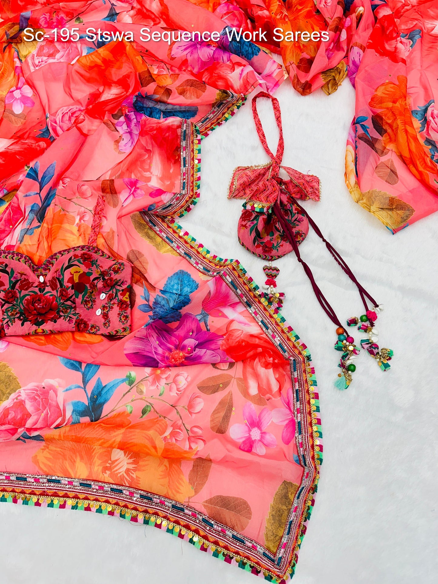 Sc-195 Stswa Sequence Work Sarees