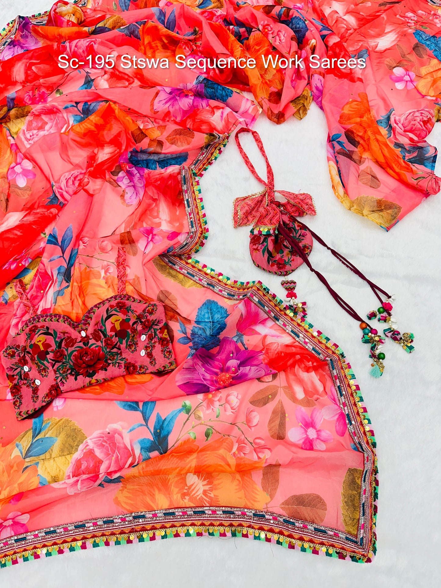 Sc-195 Stswa Sequence Work Sarees