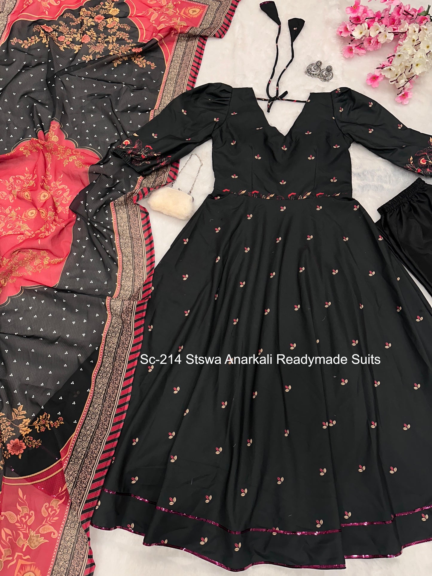 Sc-214 Stswa Anarkali Readymade Suits