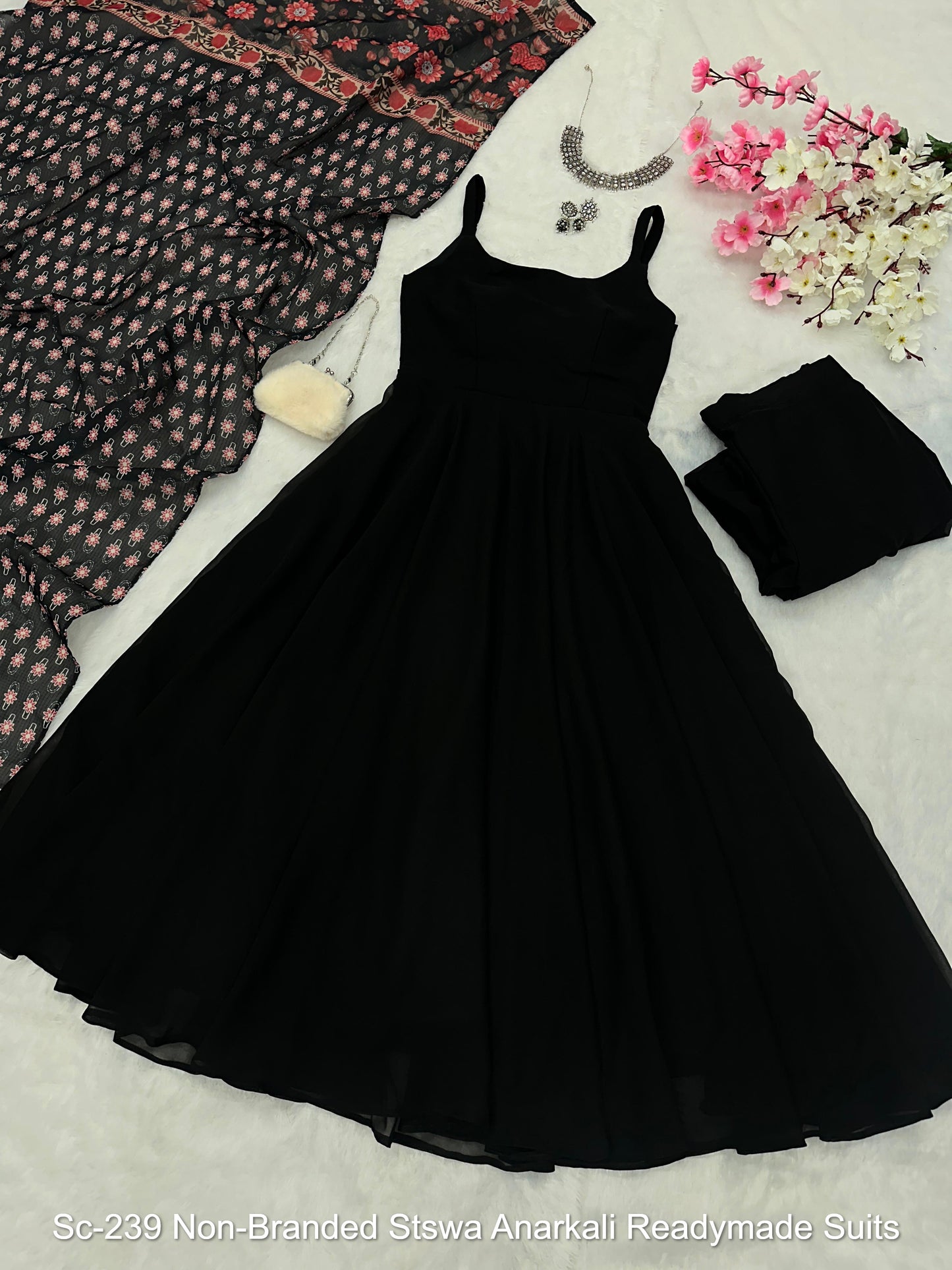 Sc-239 Non-Branded Stswa Anarkali Readymade Suits