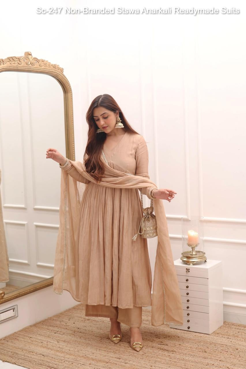 Sc-247 Non-Branded Stswa Anarkali Readymade Suits
