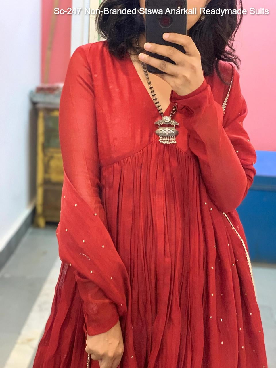 Sc-247 Non-Branded Stswa Anarkali Readymade Suits