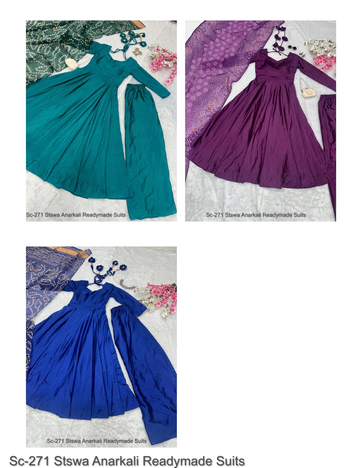 Sc-271 Stswa Anarkali Readymade Suits