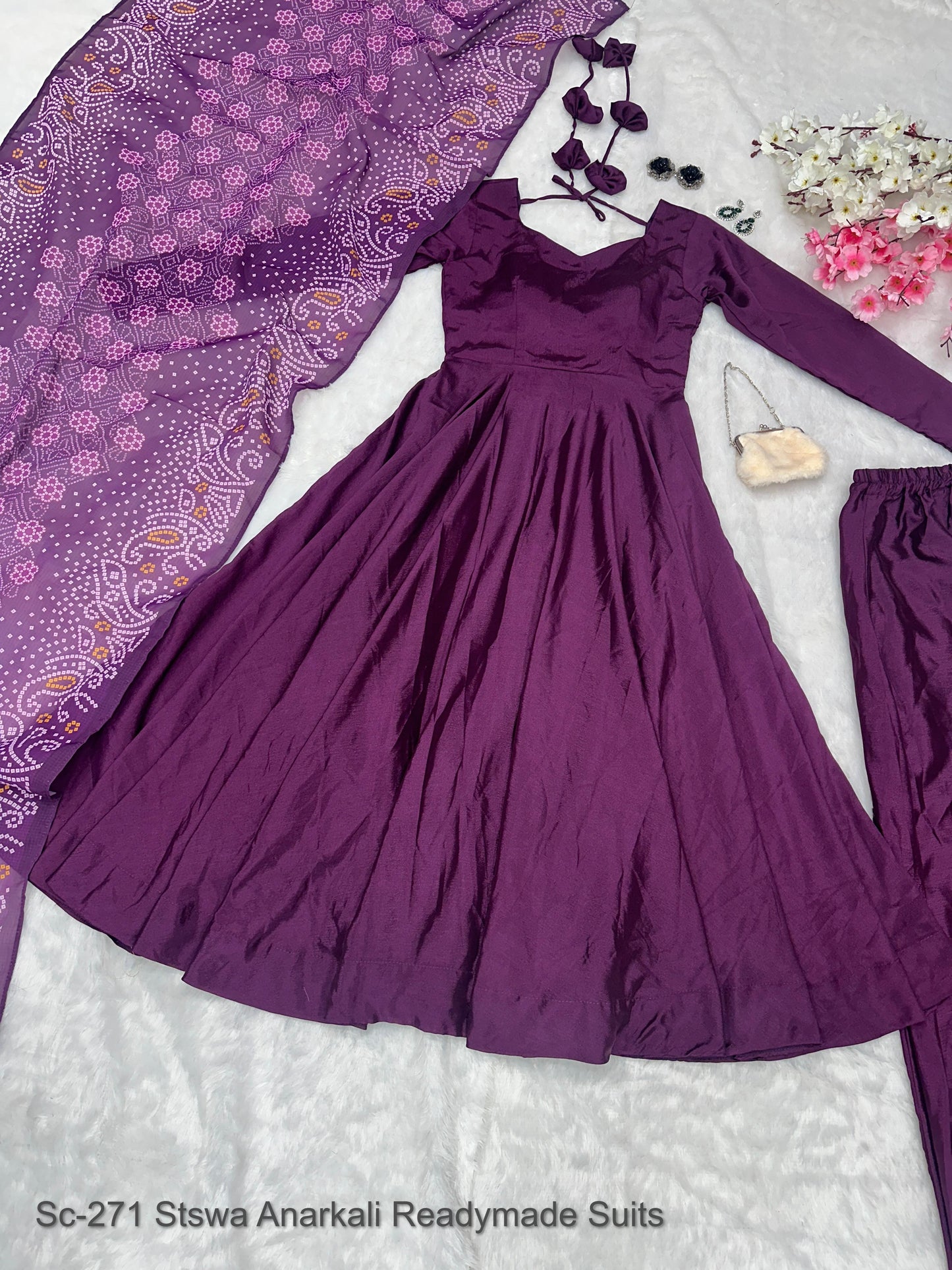 Sc-271 Stswa Anarkali Readymade Suits