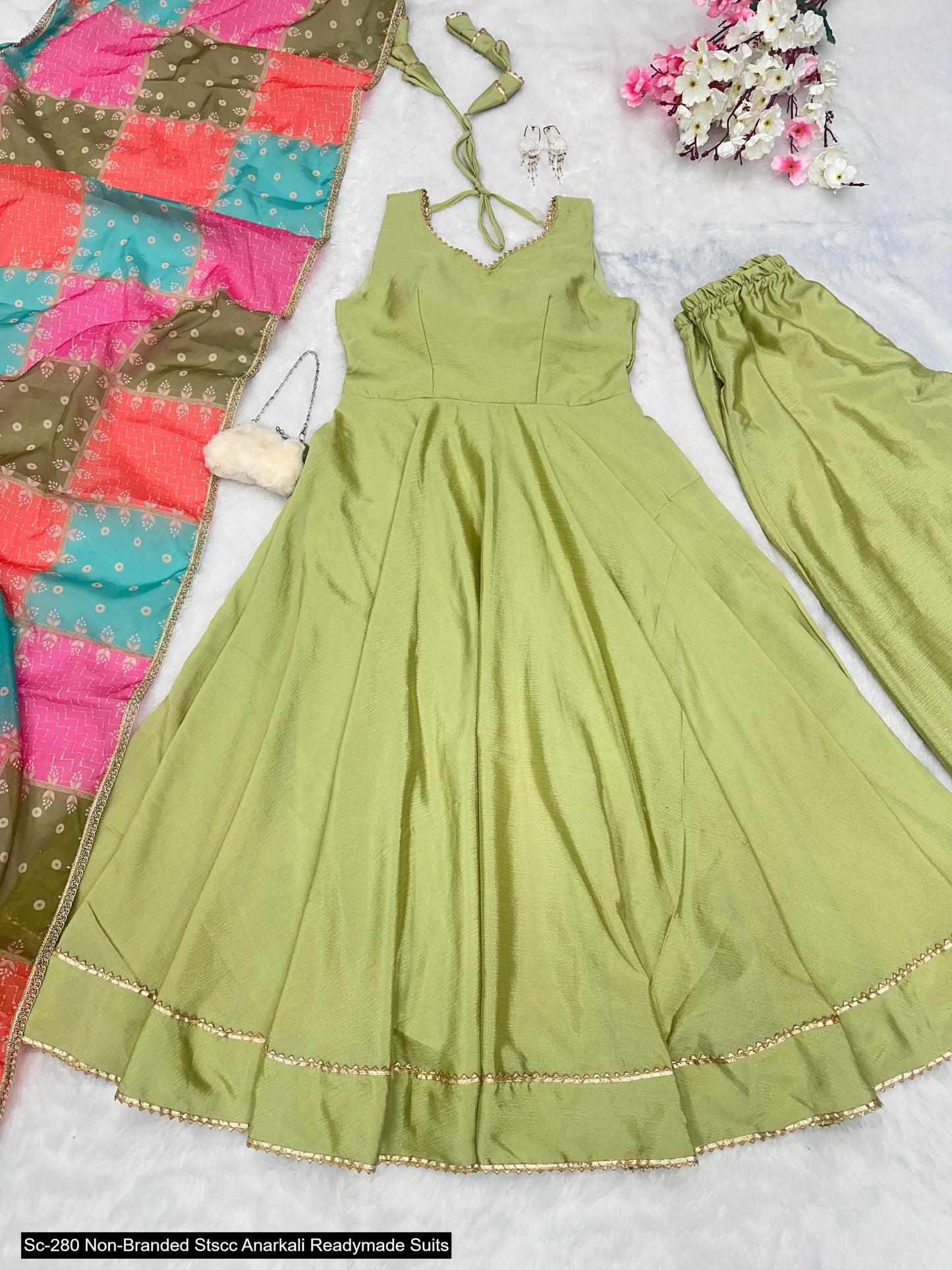 Sc-280 Non-Branded Stscc Anarkali Readymade Suits