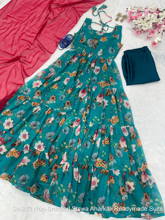 Sc-282 Non-Branded Stswa Anarkali Readymade Suits